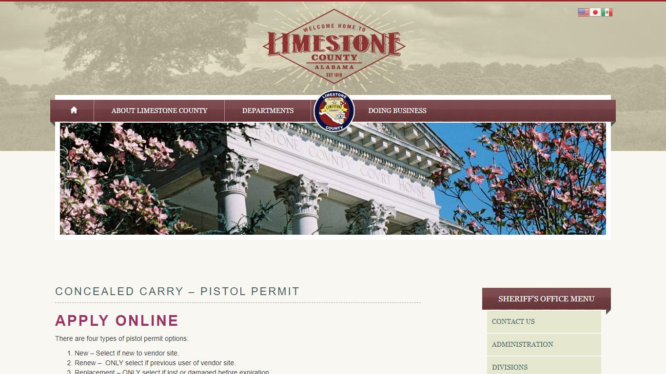 Concealed Carry – Pistol Permit | Limestone County